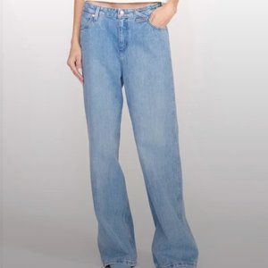 STAUD Light Blue Flare & Wide Leg Jeans